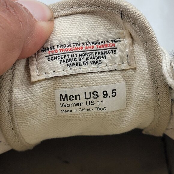 Norse Projects x Vans x Kvadrat Era LX 59 Hazey Gray Mens 9.5 Sneaker Shoes - Picture 6 of 14